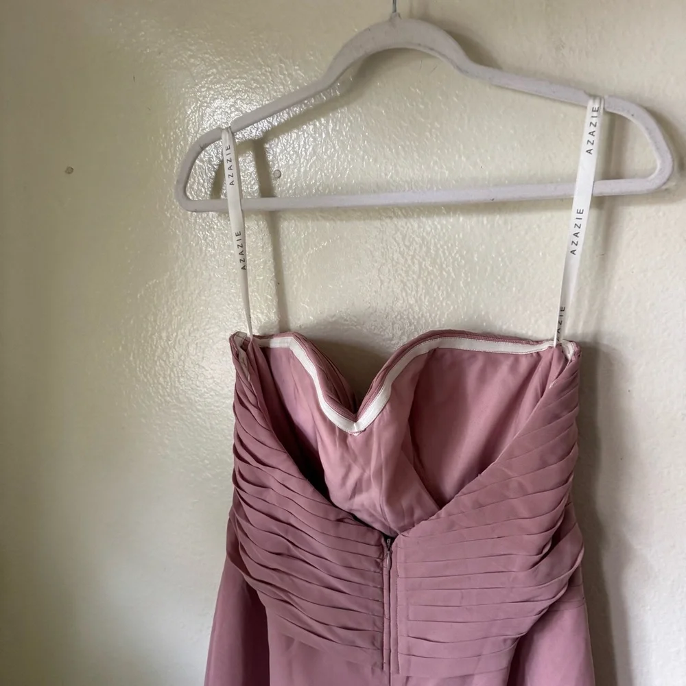 Azazie | Yazmin Strapless Bridesmaid Dress - Picture 5 of 5